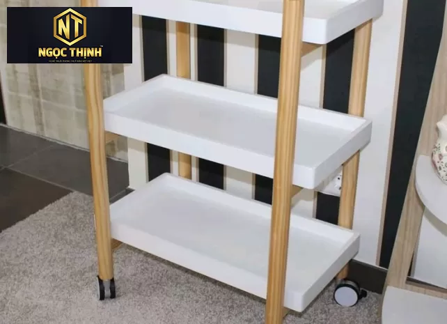 KỆ XE ĐẨY SPA 3 TẦNG TIỆN DỤNG - KXĐ01